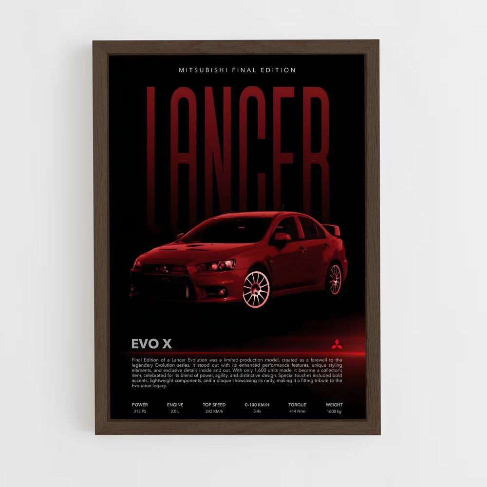 Poster Lancer Revolution – affiche Mitsubishi (vue 5)